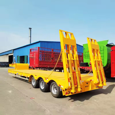 Skeletal Low Bed Loader Semi-S 40FT 20FT Trucks Container Carrier Trailer for Durable