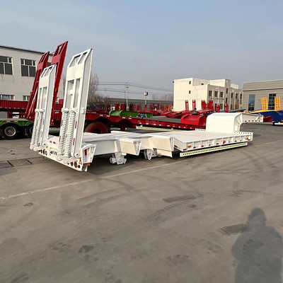 12 Tire Number Flatbed Semi Trailer 20 Ton 20FT 40FT Capacity and Container Carrying
