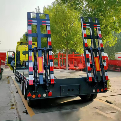 12 Tire Number Flatbed Semi Trailer 20 Ton 20FT 40FT Capacity and Container Carrying