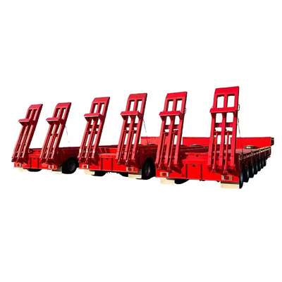 Mac Pherson Suspension 80t Container Chassis Loader Low Boy Trailer for Heavy Hauling