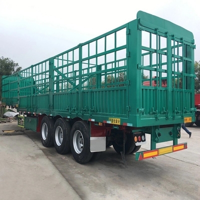 3 Axle 60 Ton Stake Fence Cargo Storehouse Semi-Trailer with ABS Anti-lock Braking System
