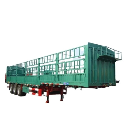 3 Axle 60 Ton Stake Fence Cargo Storehouse Semi-Trailer with ABS Anti-lock Braking System