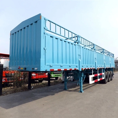 3 Axle 60 Ton Stake Fence Cargo Storehouse Semi-Trailer with ABS Anti-lock Braking System