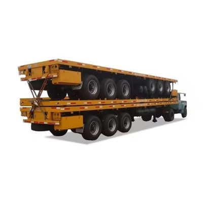 Mechanical Suspension Lowbed Semi Trailer for Heavy Duty Excavator Transportation