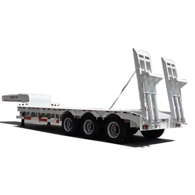 Mechanical Suspension Lowbed Semi Trailer for Heavy Duty Excavator Transportation