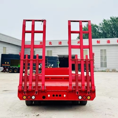 Mechanical Suspension Lowbed Semi Trailer for Heavy Duty Excavator Transportation