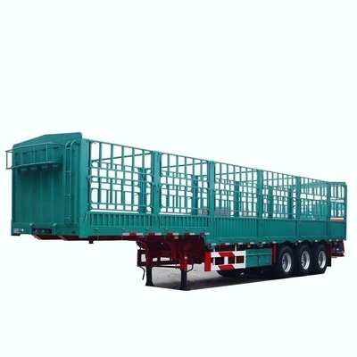 40FT 3 Axles Flatbed Truck Fence Semi Trailer with 8.12.16 Tire Number and Van-type