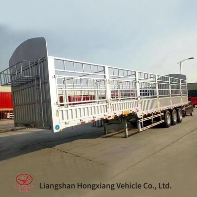 High Wall Truck Semitrailer Gooseneck Horse Trailer with Design and 5.8 tons Capacity
