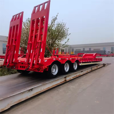 2.3 Axle Number Flatbed Semi Trailer for Heavy Duty 100-200 Ton Lowbed Transportation