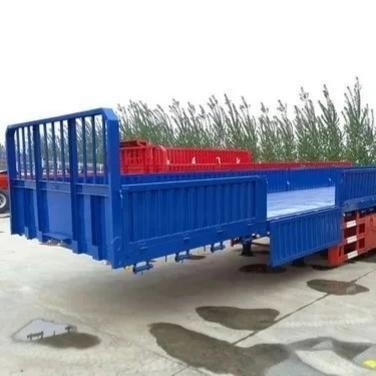 Self-dumping 3-Axis Fence Semi-Trailer with and Cross Arm Type Suspension Systems