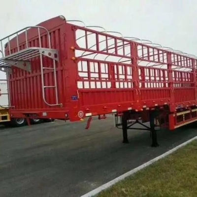 Self-dumping 3-Axis Fence Semi-Trailer with and Cross Arm Type Suspension Systems