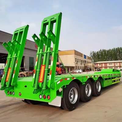 180T 200T Extendable Modular Low Bed Flatbed Trailer 16 Axles in 8 Lines Heavy Duty Loader Truck
