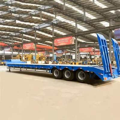 180T 200T Extendable Modular Low Bed Flatbed Trailer 16 Axles in 8 Lines Heavy Duty Loader Truck