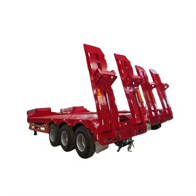 180T 200T Extendable Modular Low Bed Flatbed Trailer 16 Axles in 8 Lines Heavy Duty Loader Truck