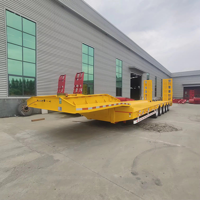 Semi Low Deck Gooseneck Trailer 2 3 4 Axles with and Trailing Arm Type Suspension