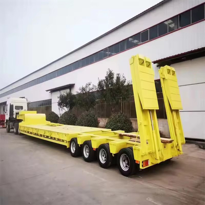 Semi Low Deck Gooseneck Trailer 2 3 4 Axles with and Trailing Arm Type Suspension