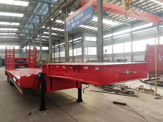 Semi Low Deck Gooseneck Trailer 2 3 4 Axles with and Trailing Arm Type Suspension