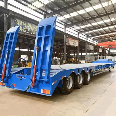 Semi Low Deck Gooseneck Trailer 2 3 4 Axles with and Trailing Arm Type Suspension