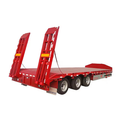 5 Axle 60tons 80ton Carrier Flatbed Semi Trailers 40FT Flatbed Trailer in Global Market