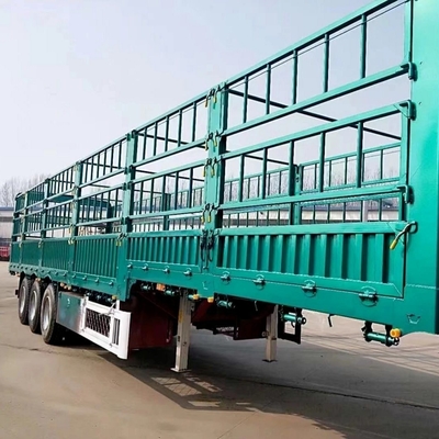 ABS Anti-lock Braking System 3-Axle Fence Cargo Semi-Trailer for Transporting Goods