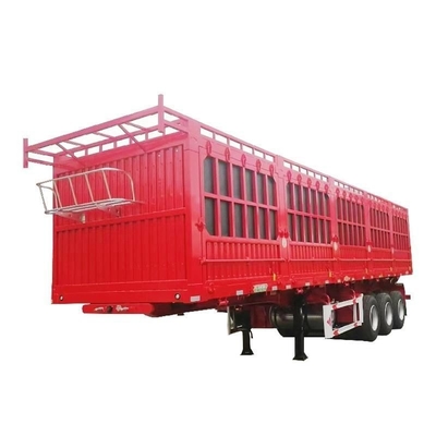 3-Axis Cargo Fence Side Wall Trailer Carrying Capacity of 30 Tons 40 Tons and 60 Tons