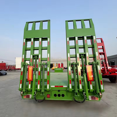 Self-dumping Low Bed Trailer with 120t Loading Capacity and Self-dumping Function