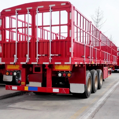 3 Axle Fence Drop Side Board Sidewall Trailer Cargo Semi-Trailer with Customization