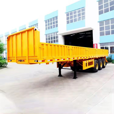 3 Axles 40 Feet Flatbed Container Semi Trailer Truck Trailer Container Trailer with 1
