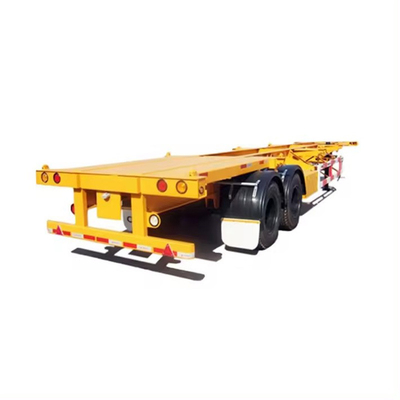 40FT 3 Axle 60ton Multi-Axle Low Flatbed Trailer with Hydraulic Ramp and Customizable