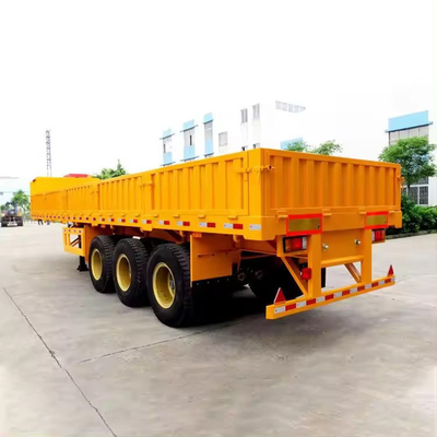 40FT 80 Tons Carbon Steel Flatbed Semi Trailer for Container Transport Customization