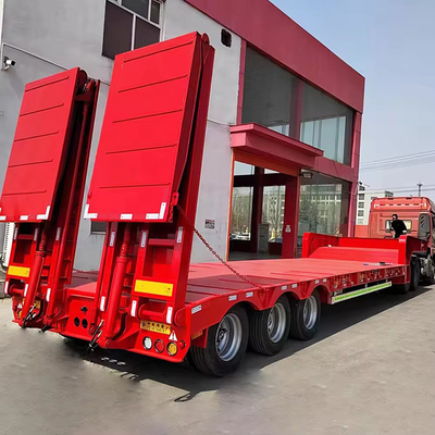 20FT 40FT Flat Bed Transport Container Flatbed Trailer with 10 Tires and 2.3 Axles