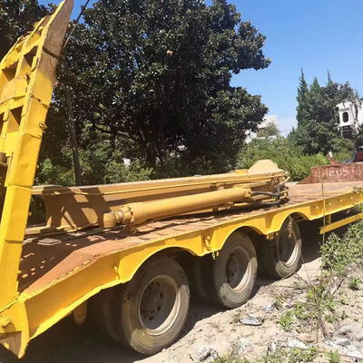 40FT 3 Axles Low Bed Container Gooseneck Flatbed Semi Trailer with Wide Climbing
