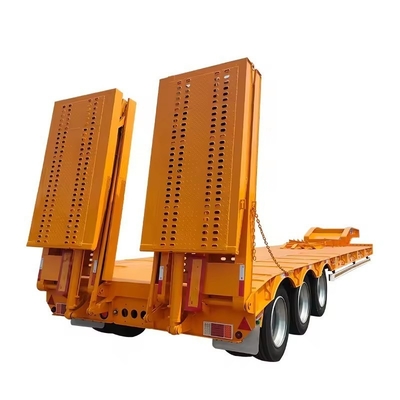 Self-dumping 6-Line 12-Axle Gooseneck Low Bed Semi-Trailer for Heavy Duty Machinery