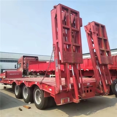 Self-dumping 6-Line 12-Axle Gooseneck Low Bed Semi-Trailer for Heavy Duty Machinery