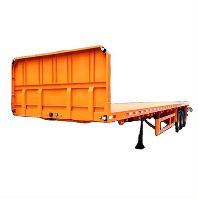 Heavy Duty Equipment Transport Lowboy 100 Ton 4 Axles Lowbed Semi Trailer with Iron Body