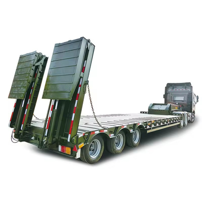 Customizable Dual Tri Axle 40FT Flatbed Chassis Semi Trailer with Flatbed Design