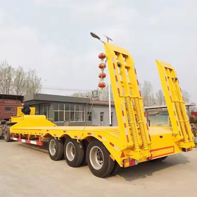 Direct 3 Axles 40FT 60FT Container Chassis Flat Bed Semi Trailer with 12r22.5 Tires