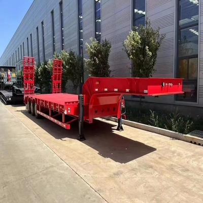 Direct 3 Axles 40FT 60FT Container Chassis Flat Bed Semi Trailer with 12r22.5 Tires