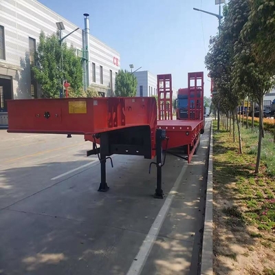 60tons Capacity Extendable Flatbed Trailer with 4 Axles and Low Fuel Consumption