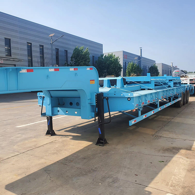 60tons Capacity Extendable Flatbed Trailer with 4 Axles and Low Fuel Consumption