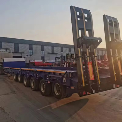 Trailing Arm Suspension System 40 Foot Flatbed Semi-Trailer for Container Transport