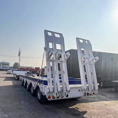 Trailing Arm Suspension System 40 Foot Flatbed Semi-Trailer for Container Transport