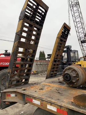 Three Lines Six Axes 40 60ton Long Gooseneck Lowbed Trailer with 1820mm Tread Iron
