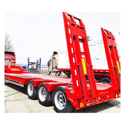 60t Design Excavator Loader Detachable Gooseneck Lowboy Truck Trailer Low Bed Semi Trailer