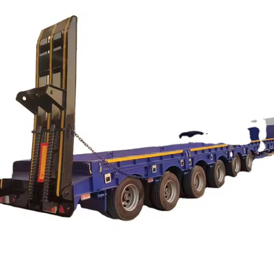 60t Design Excavator Loader Detachable Gooseneck Lowboy Truck Trailer Low Bed Semi Trailer