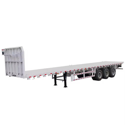 10 Tire Number Heavy Duty 3 Axles Lowboy Trailer 60 80 100 Tons Low Bed Semi Truck Trailer