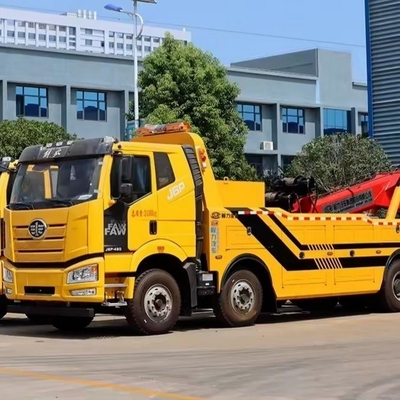 FAW 13tons Towing Wrecker Flat Bed Recovery Truck with On Line Technical Support