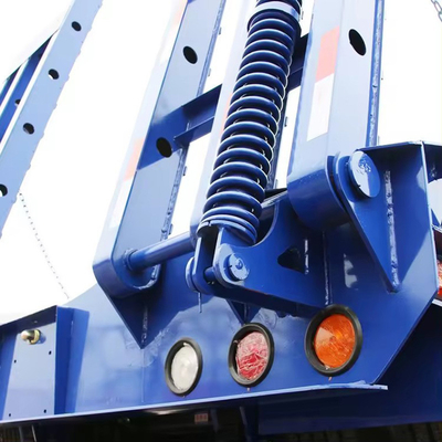 Manual Landing Leg 60 Tons Heavy Duty Low Bed Truck Trailer for 40FT Container Carrier