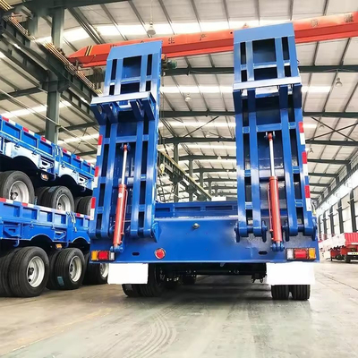 2.3 Axles Customization 100ton Lowbed Truck Trailers for Excavator Transport