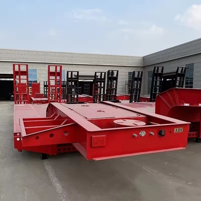 12r22.5 Tire 3 Axles 4 Axles Container Semi Trailer 40hq Flatbed Cargo Semi Trailer